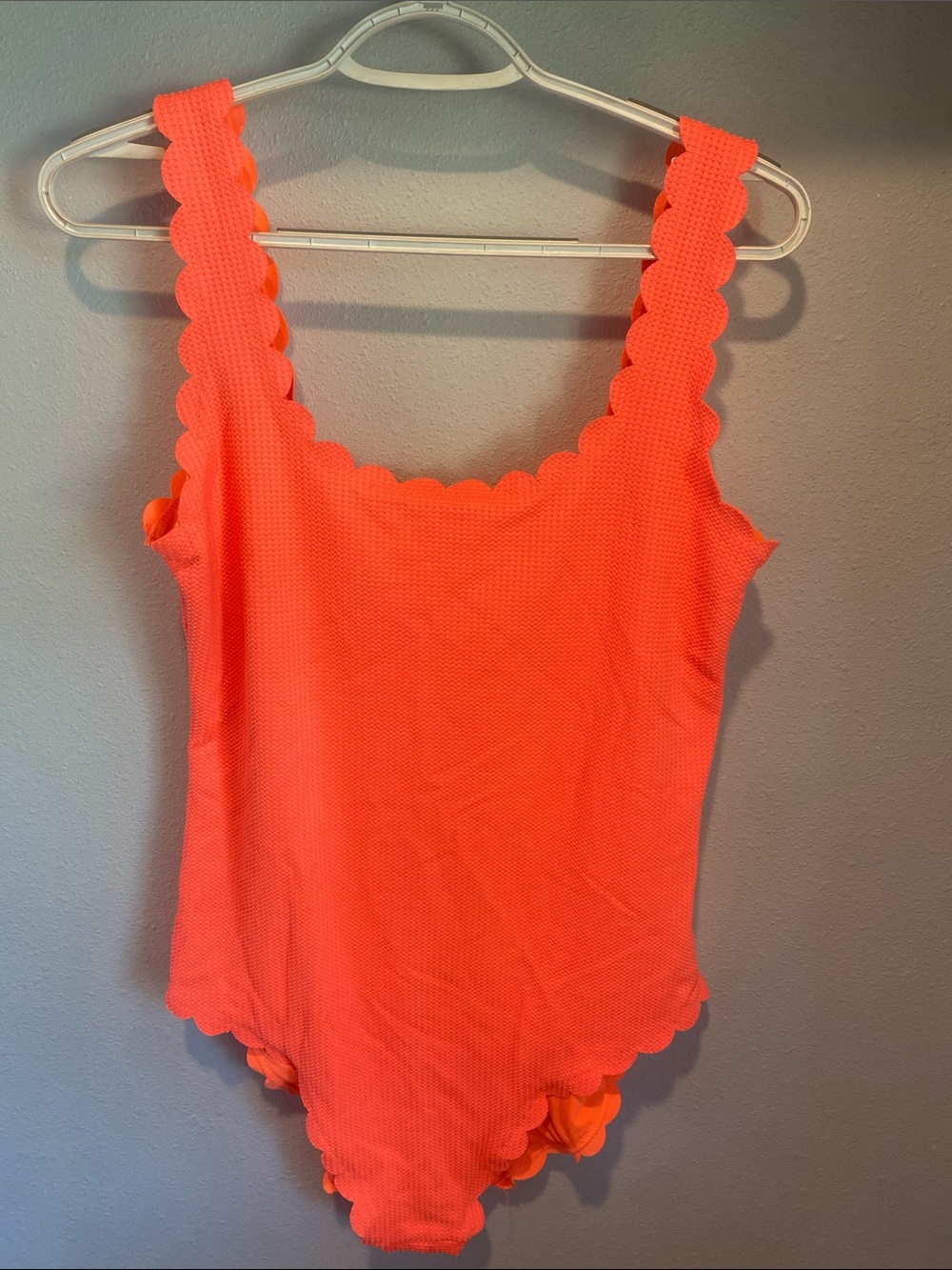 Aerie Waffle Scalloped One Piece Swimsuit
